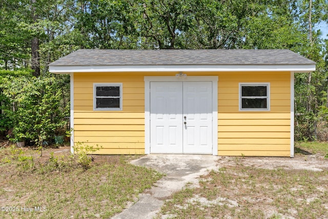 383 Red Fox St NW, Shallotte, NC 28470 - view of shed featuring view of wooded area