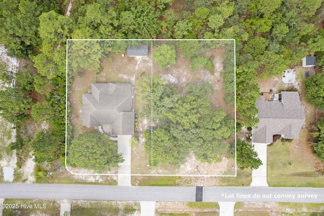 383 Red Fox St NW, Shallotte, NC 28470 - aerial view of property and surrounding area featuring property parcel outlined