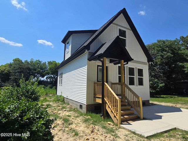 317 Whitfield Dr, Goldsboro, NC 27530 - view of front of property featuring crawl space and a patio