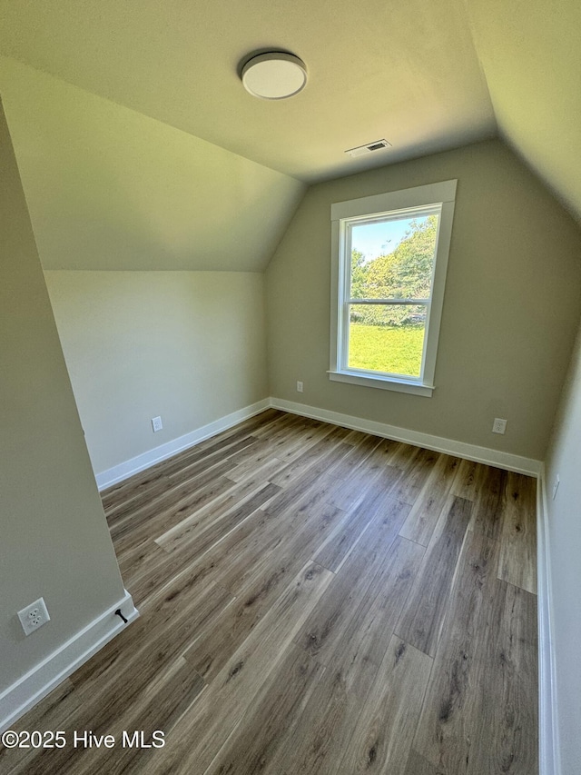 317 Whitfield Dr, Goldsboro, NC 27530 - bonus room featuring vaulted ceiling and wood finished floors