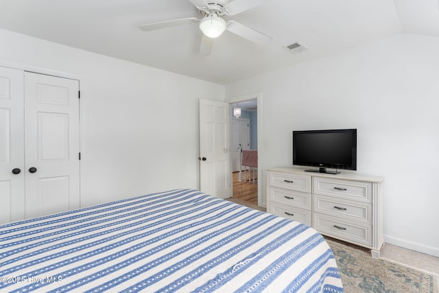 429 Tanbridge Rd, Wilmington, NC 28405 - bedroom featuring a closet and ceiling fan