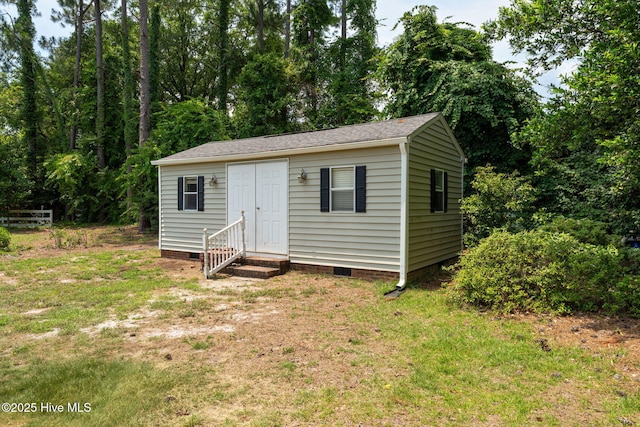 429 Tanbridge Rd, Wilmington, NC 28405 - view of outbuilding featuring entry steps