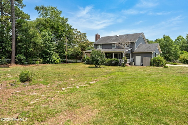 429 Tanbridge Rd, Wilmington, NC 28405 - back of property with a chimney