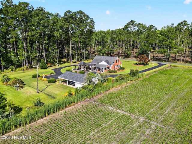 view from above of property
