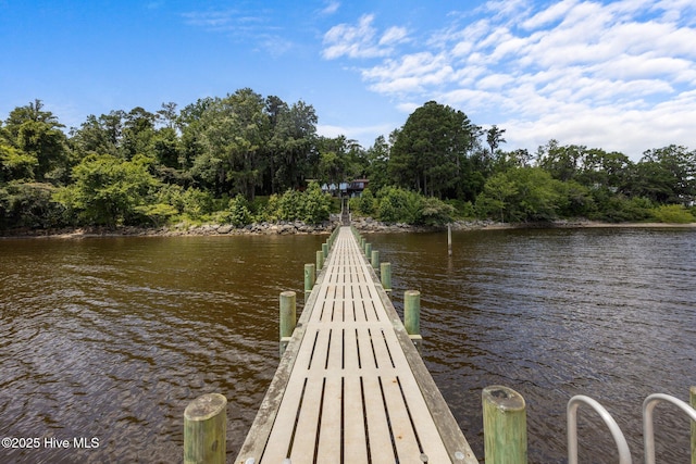 1402 Green Springs Rd, New Bern, NC 28560 - dock area featuring a water view