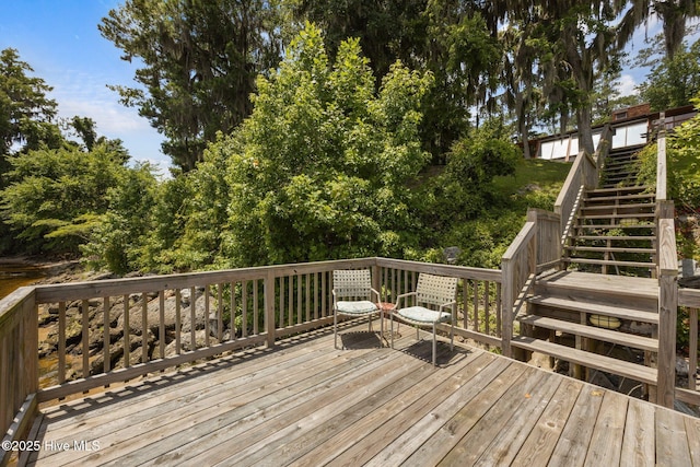 1402 Green Springs Rd, New Bern, NC 28560 - deck with stairs