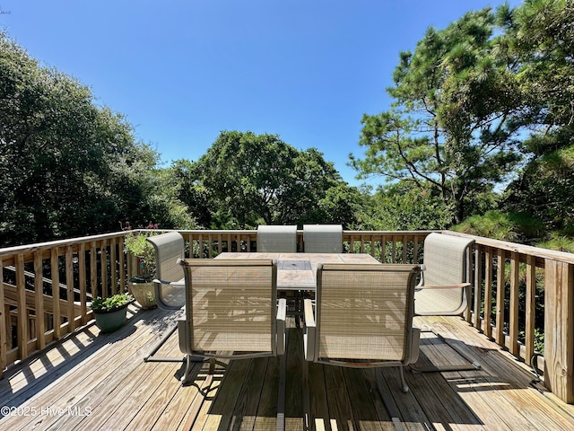 122 Ethel Dr, Emerald Isle, NC 28594 - deck with outdoor dining space