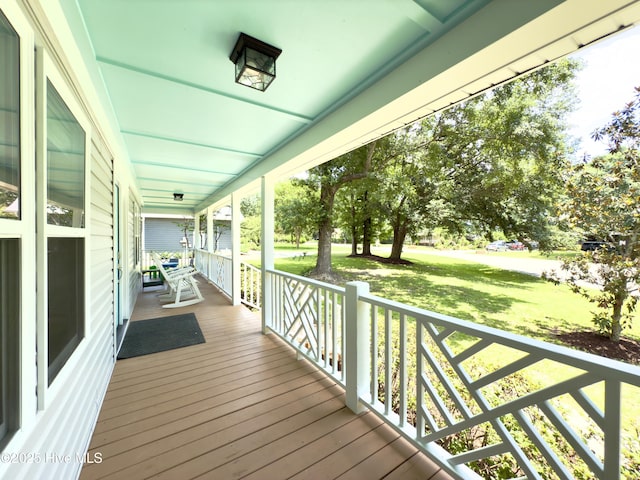 9891 Red Fox, Winnabow, NC 28479 - porch featuring a yard