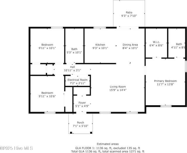 2827 Sapling Cir, Wilmington, NC 28411 - view of floor plan / room layout