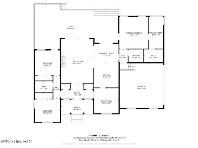 104 Tall Pines Pl, Goldsboro, NC 27534 - view of property floor plan