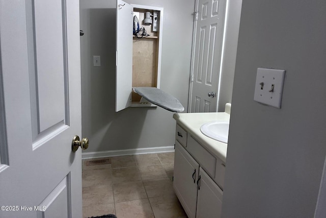 2903 Cedar Creek Rd Apt B, Greenville, NC 27834 - bathroom featuring vanity and tile patterned floors