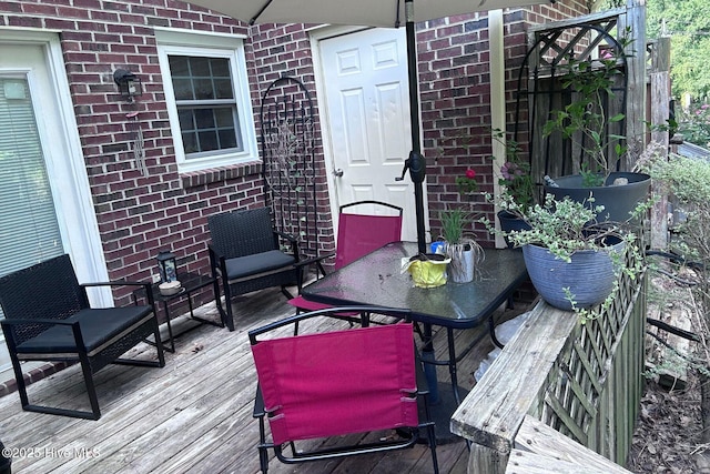 2903 Cedar Creek Rd Apt B, Greenville, NC 27834 - view of wooden deck