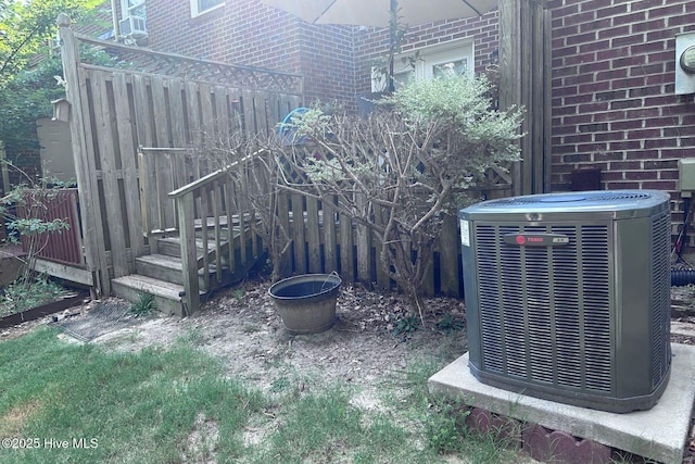 2903 Cedar Creek Rd Apt B, Greenville, NC 27834 - exterior view of a central air condition unit and brick siding