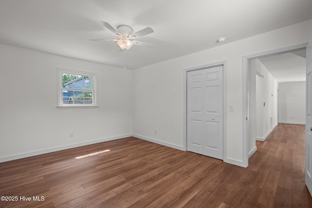 108 NW 29th St, Oak Island, NC 28465 - spare room with wood finished floors and ceiling fan