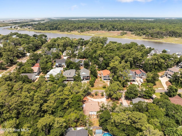 108 NW 29th St, Oak Island, NC 28465 - aerial view of residential area featuring a large body of water
