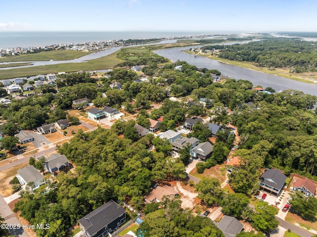 108 NW 29th St, Oak Island, NC 28465 - aerial view of residential area with a large body of water