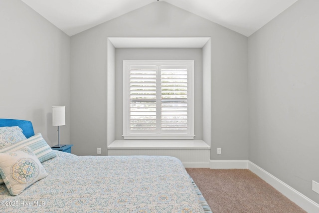 9385 Fallen Pear Ln NE, Leland, NC 28451 - bedroom with vaulted ceiling and carpet floors