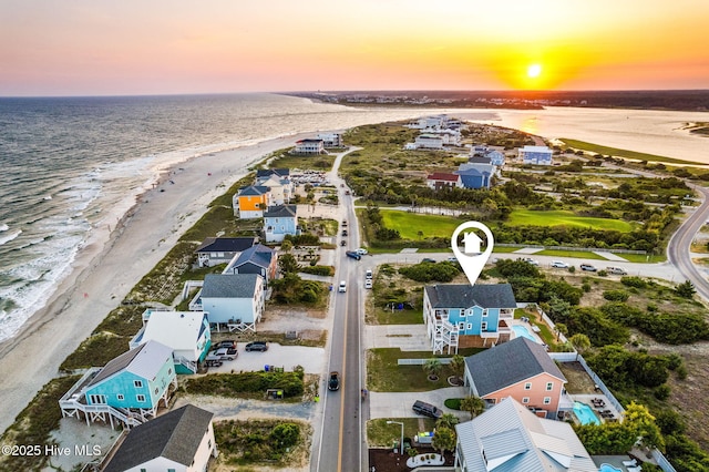 6626 W Beach Dr, Oak Island, NC 28465 - drone / aerial view of expansive coastline