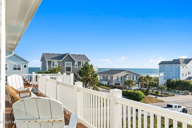 6626 W Beach Dr, Oak Island, NC 28465 - balcony with a water view