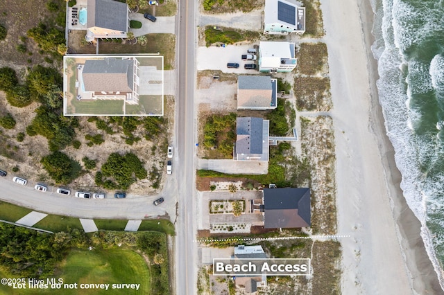 6626 W Beach Dr, Oak Island, NC 28465 - aerial overview of property's location with expansive beach