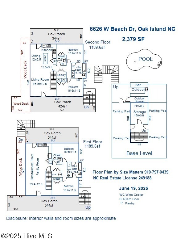 6626 W Beach Dr, Oak Island, NC 28465 - view of home floor plan