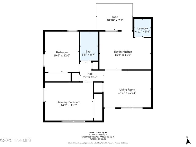 view of room layout