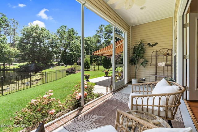 3710 Calla Lilly Ct, Southport, NC 28461 - sunroom / solarium with view of scattered trees