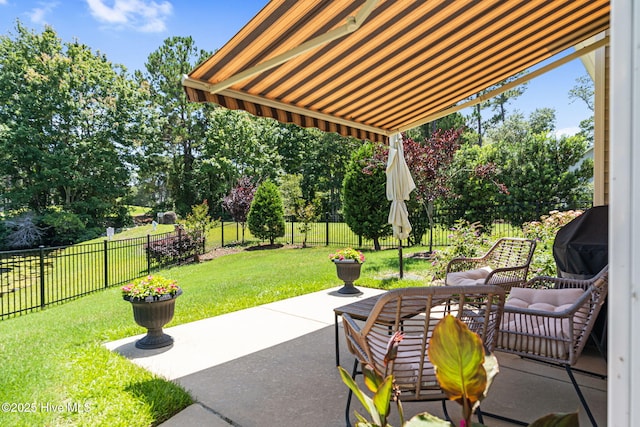 3710 Calla Lilly Ct, Southport, NC 28461 - fenced backyard with a patio area