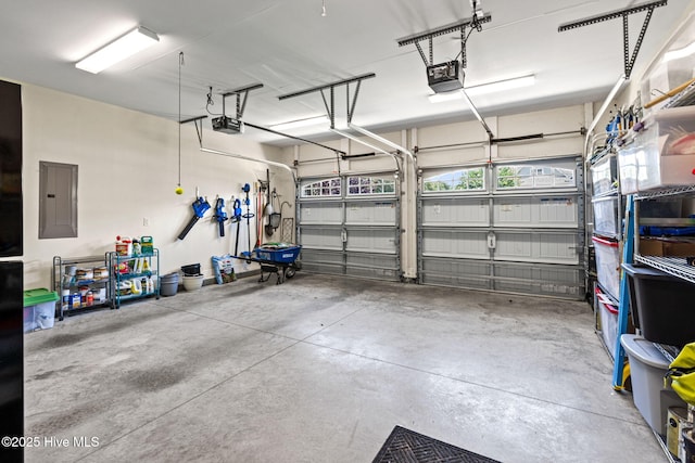 3710 Calla Lilly Ct, Southport, NC 28461 - garage with electric panel and a garage door opener