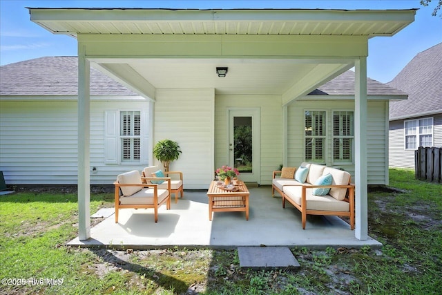 111 Yaupon Ct, Hampstead, NC 28443 - view of patio featuring an outdoor hangout area