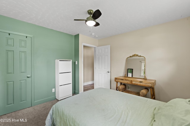 202 Regalwood Dr, Jacksonville, NC 28546 - carpeted bedroom with baseboards and ceiling fan