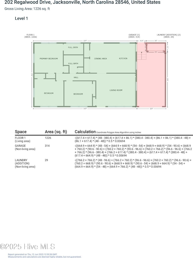 202 Regalwood Dr, Jacksonville, NC 28546 - view of home floor plan