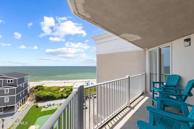 2000 New River Inlet Rd Unit 3513, North Topsail Beach, NC 28460 - balcony with view of water and beach