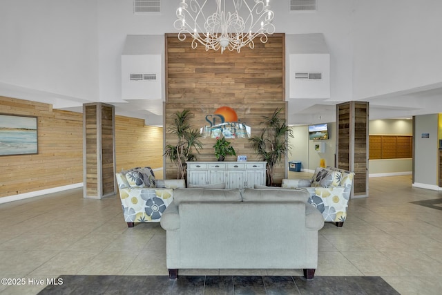 2000 New River Inlet Rd Unit 3513, North Topsail Beach, NC 28460 - common area featuring a high ceiling and wooden walls