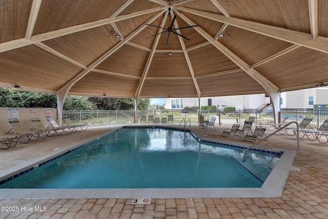 2000 New River Inlet Rd Unit 3513, North Topsail Beach, NC 28460 - community pool featuring a gazebo and a patio