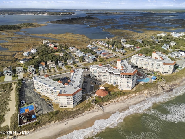 2000 New River Inlet Rd Unit 3513, North Topsail Beach, NC 28460 - drone / aerial view of expansive beach and apartment complex / building