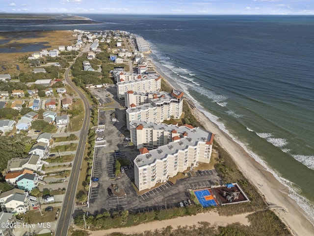 2000 New River Inlet Rd Unit 3513, North Topsail Beach, NC 28460 - aerial view of property and surrounding area with extended coastline and apartment complex