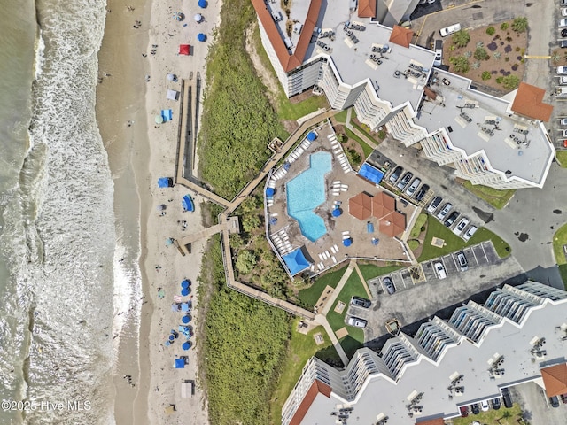 2000 New River Inlet Rd Unit 3513, North Topsail Beach, NC 28460 - aerial view of property and surrounding area featuring a pool area