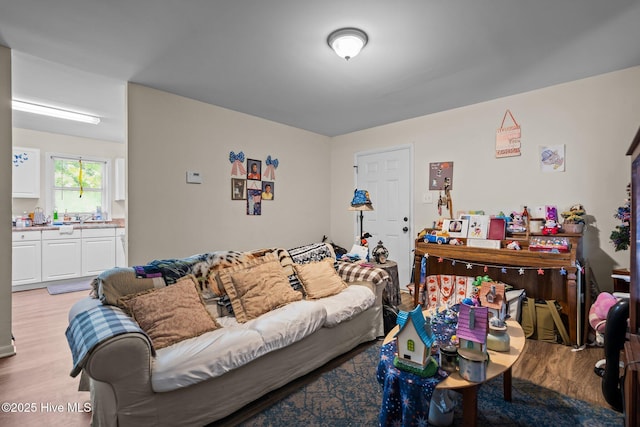 1106 E Stewart Cir, Wilmington, NC 28405 - living room featuring light wood-type flooring