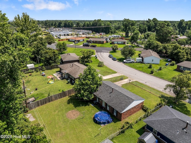 1106 E Stewart Cir, Wilmington, NC 28405 - aerial perspective of suburban area featuring a tree filled landscape