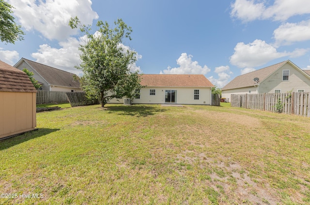 6723 Newbury Way, Wilmington, NC 28411 - fenced backyard featuring a storage shed