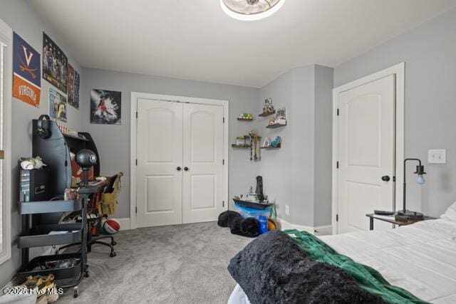 400 Lanyard Dr, Newport, NC 28570 - bedroom with carpet floors and a closet