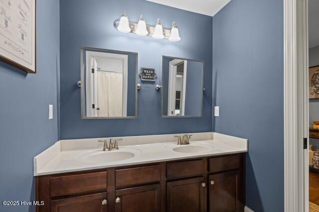 400 Lanyard Dr, Newport, NC 28570 - full bath with double vanity