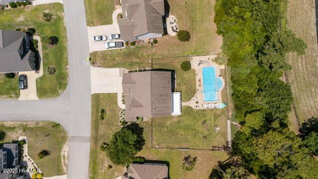 400 Lanyard Dr, Newport, NC 28570 - drone / aerial view of a pool
