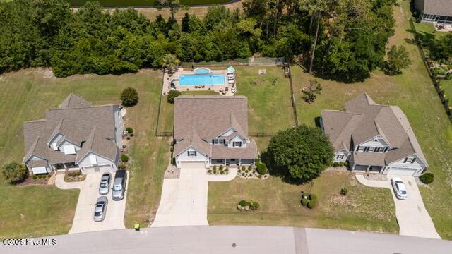 400 Lanyard Dr, Newport, NC 28570 - drone / aerial view of a pool