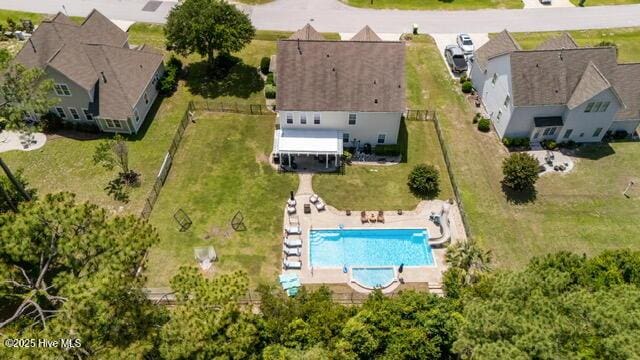 400 Lanyard Dr, Newport, NC 28570 - aerial view of a pool