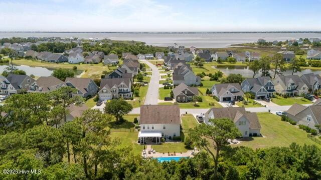 400 Lanyard Dr, Newport, NC 28570 - aerial view of residential area with a nearby body of water