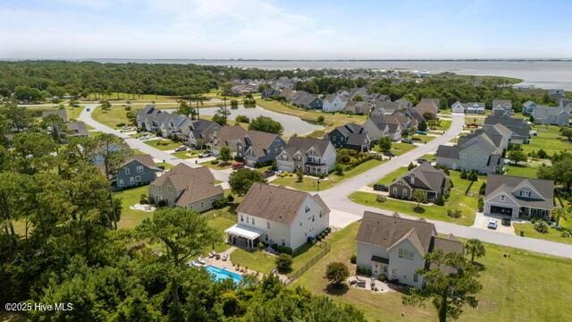 400 Lanyard Dr, Newport, NC 28570 - aerial view of residential area featuring a large body of water