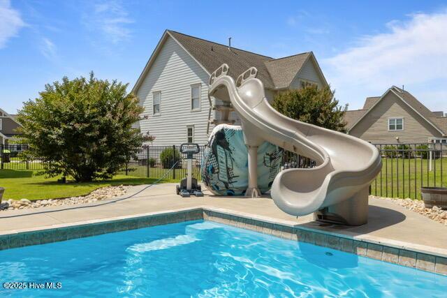 400 Lanyard Dr, Newport, NC 28570 - view of pool with a water slide