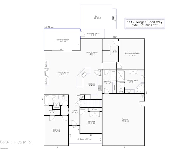 1112 Winged Seed Way, Wilmington, NC 28409 - view of room layout